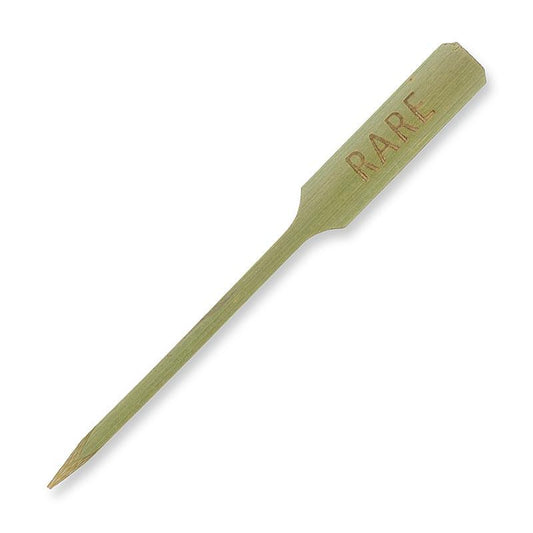 Bambus spyd, med blad ende med ordet "sjældne", 9cm, 100 St - Non Food / Hardware / grill tilbehør - bestik og porcelæn -