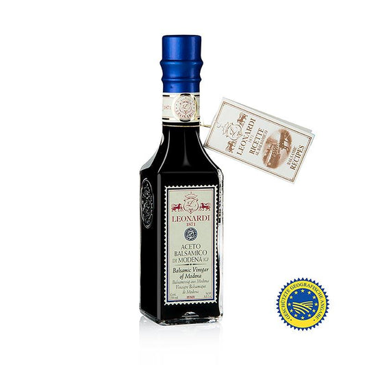 Leonardi - Aceto Balsamico di Modena IGP, 2 år, 250 ml - Olier - Balsamico Leonardi -