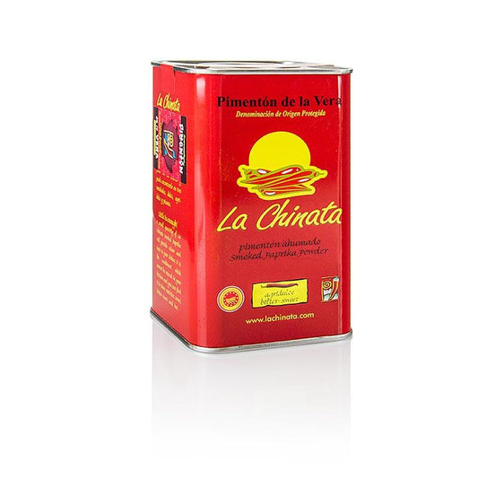 Paprika - Pimenton de la Vera D.O.P., røget, bittersød, la Chinata, 750 g - salt, peber, sennep, krydderier, smagsstoffer, dehydrerede grøntsager - krydderier og krydderurter -