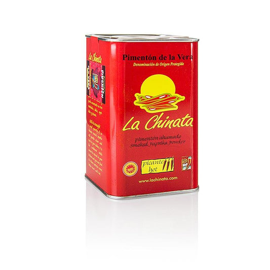 Paprika - Pimenton de la Vera D.O.P., røget, krydret, la Chinata, 750 g - salt, peber, sennep, krydderier, smagsstoffer, dehydrerede grøntsager - krydderier og krydderurter -