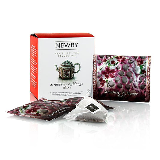 Newby Tea Jordbær & Mango, infusion, frugt te, 60 g, 15 St - kaffe, te, sodavand - te -