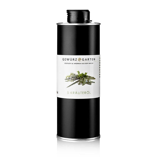 Spice Garden 5-urte olie i rapsolie, 500 ml - & eddike olie - krydderi haven -