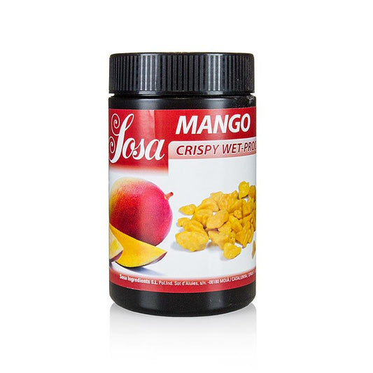 Crispy - beklædt Mango, Wet Bevis med kakaosmør, 400 g - Molekylær Cooking - Af Sosa -