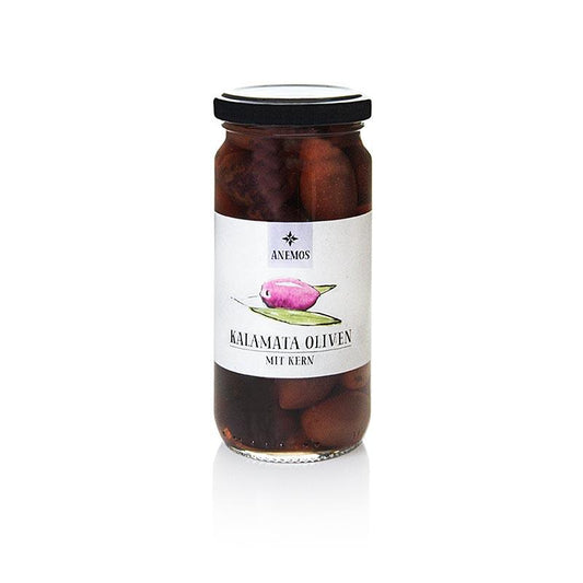 Sorte oliven med core Kalamata oliven, Lake, Anemos, 227 g - pickles, konserves, antipasti - oliven / oliven pastaer -