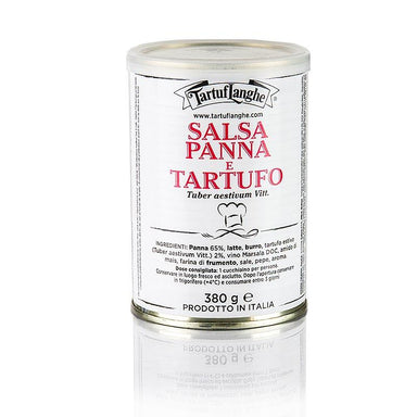 Tartuflanghe fløde og trøffel sauce, 380g - trøfler frisk, -Konserven, Olier, produkter - produkter fra Tartuflanghe -