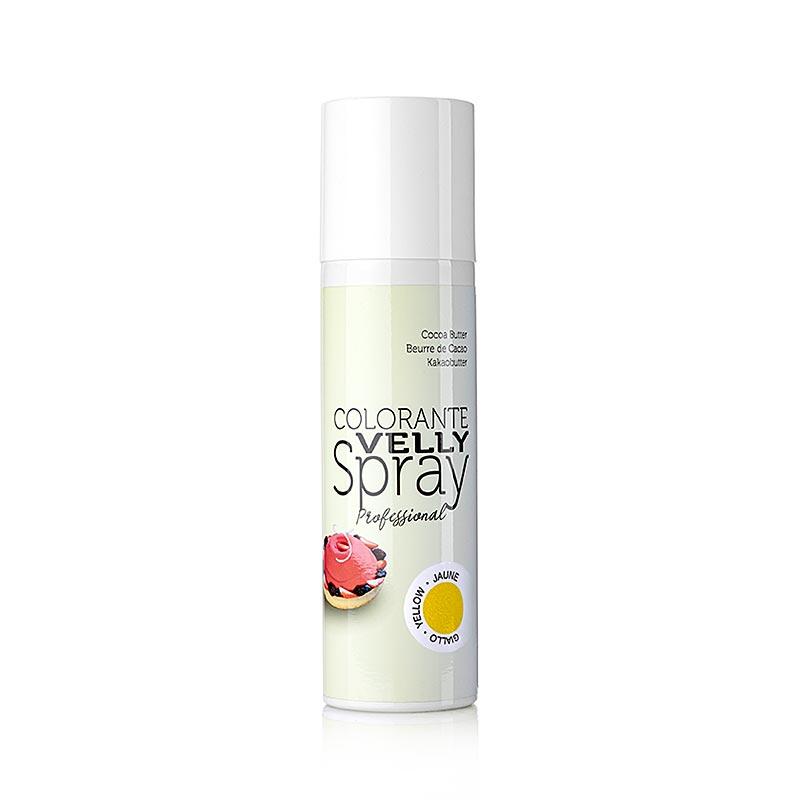 Cocoa Butter Spray, fløjl / velour effekt, gul, Velly, 250 ml -