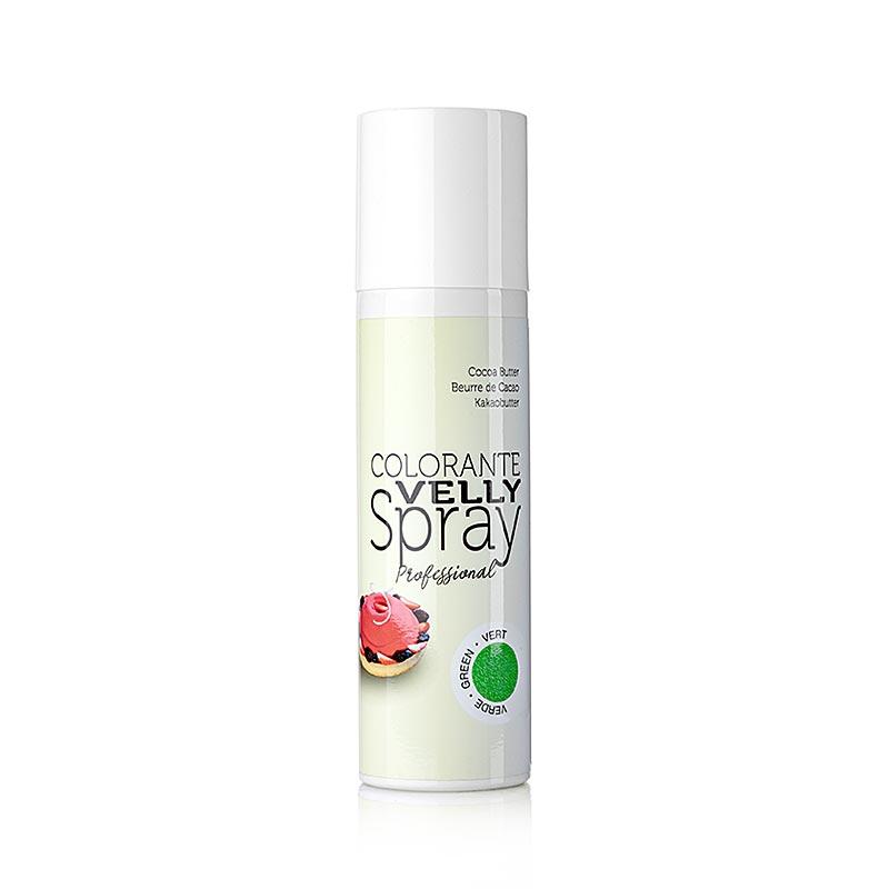 Cocoa Butter Spray, fløjl / velour effekt, grøn, Velly, 250 ml -