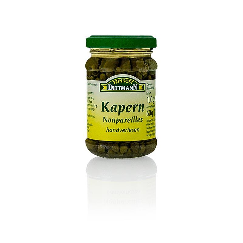 Kapers "nonpareils", ø 4-7mm, Dittmann, 100 g - pickles, konserves, antipasti - Pickles & Tørret -
