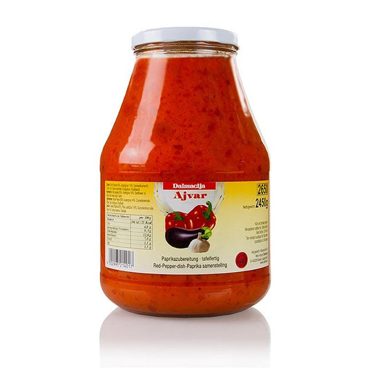 Ajvar, peber krydderier sauce, 2,45 kg - Saucer, supper, fond - chutneys, pesto, saucer og specialiteter -