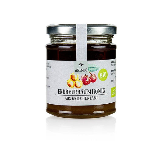 Anemos Strawberry Tree Honey, Organic, 270 g