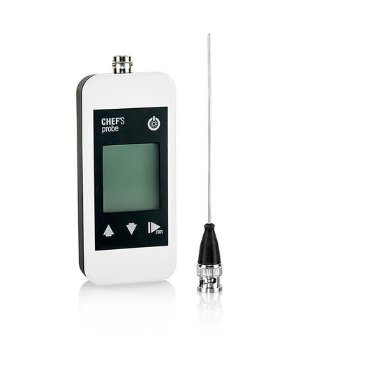 Kok vinsmagning termometer med digitalt display, sonde, 1.5mm, hvid, 1 stk -