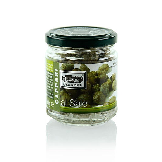 Kapers, salt, Casa Rinaldi, 130 g - pickles, konserves, antipasti - Pickles & Tørrede -