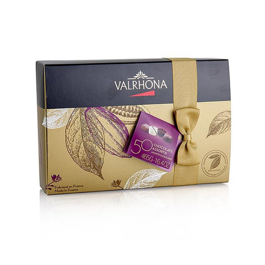 Valrhona Ballotin rækkevidde, fine chokolader mix, g 465, 50 St - kager, chokolade, snacks - kager og chokolade -