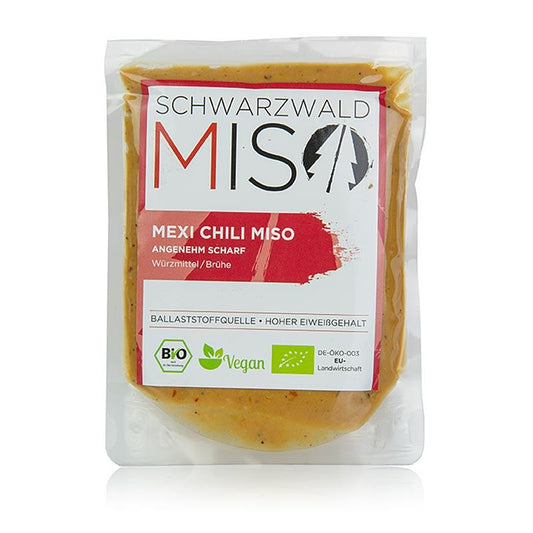 Miso Mexi chili pasta, glædeligt krydret, Schwarzwald miso, BIO, 220 g - BIO rækkevidde - BIO pickles, saucer, krydrede -