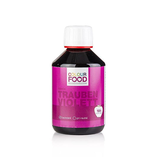 Farve Food levnedsmiddelfarvestof - Grape Lilla flydende, vandopløseligt, veganer, 250 g -