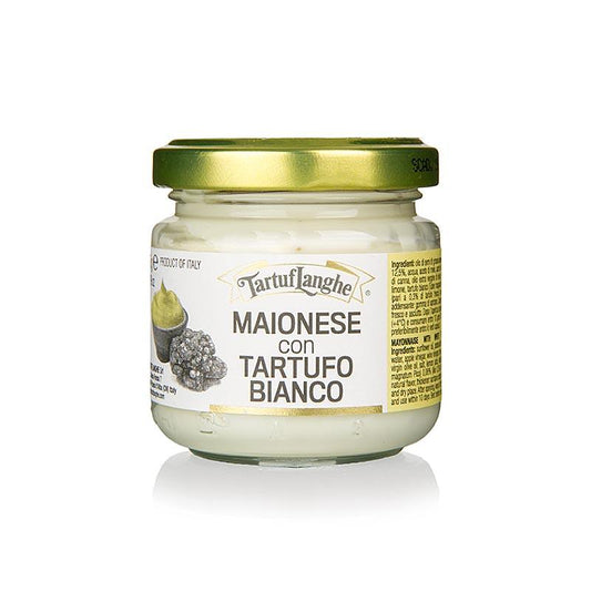 Tartuflanghe mayonnaise med hvid trøffel, 85 g - trøfler frisk, -Konserven, Olier, produkter - produkter fra Tartuflanghe -