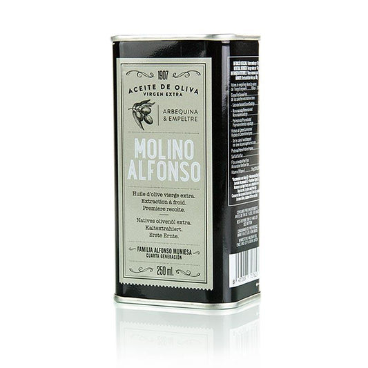 Ekstra Jomfru Olivenolie Molino Alfonso, Arbequina & Empreltre, Spanien, 250 ml - Olier - Olivenolie Spanien -