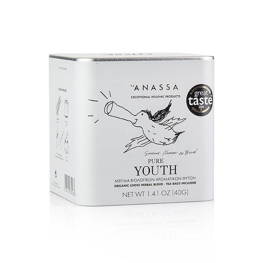 Anassa Pure Youth Te (urtete), løs med 20 poser, BIO, 40 g - kaffe, te, sodavand - te -