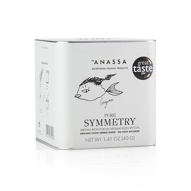 Anassa Pure Symmetry Te (urtete), løs med 20 poser, BIO, 40 g - kaffe, te, sodavand - te -