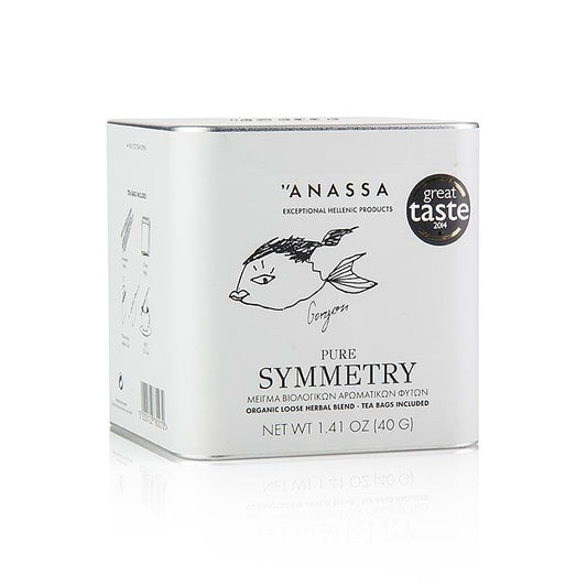 Anassa Pure Symmetry Te (urtete), løs med 20 poser, BIO, 40 g - kaffe, te, sodavand - te -