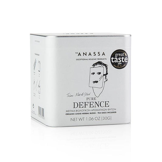 Anassa Pure Defense Te (urtete), løs med 15 poser, BIO, 30 g - kaffe, te, sodavand - te -
