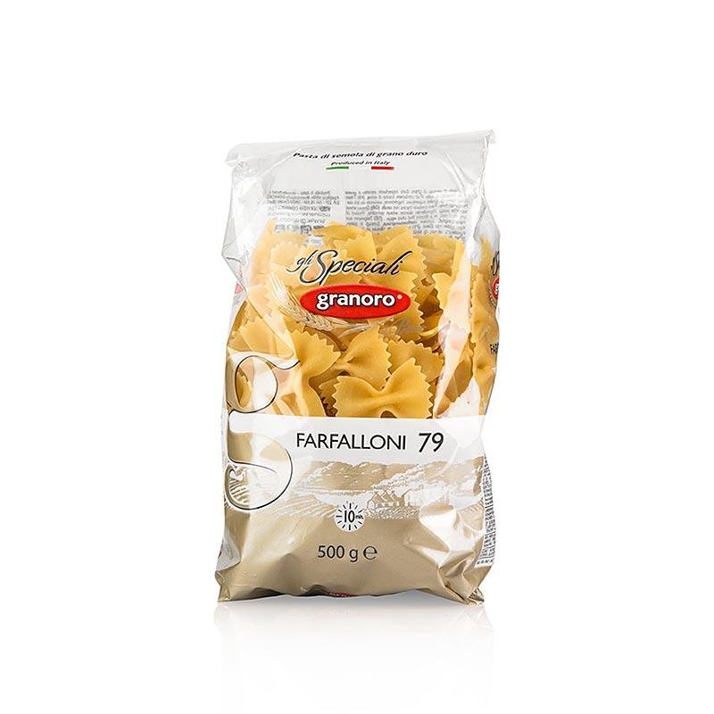 GRANORO Dedicato - Farfalloni, formaling, No.79, 500 g - nudler, noodle produkter, frisk / tørrede - tørrede nudler -