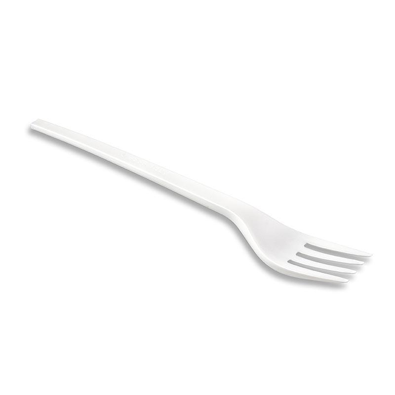 Engangs Naturesse gaffel, hvid, CPLA, 16,8cm, 50 St - Non Food / Hardware / grill tilbehør - bestik og porcelæn -