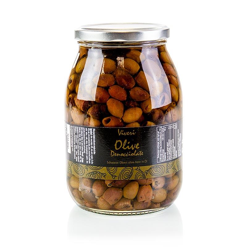 Sorte oliven, uden en kerne, Leccino (Denocciolate) Viveri, 950 g - pickles, konserves, startere - Olivenolie / oliven pastaer -