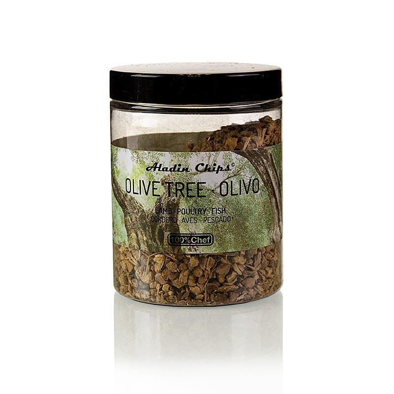 Aladin træ ryger chips oliventræ - Olivio (oliventræ), 100% chef, 80 g - Non Food / Hardware / grill tilbehør - Grill og tilbehør -