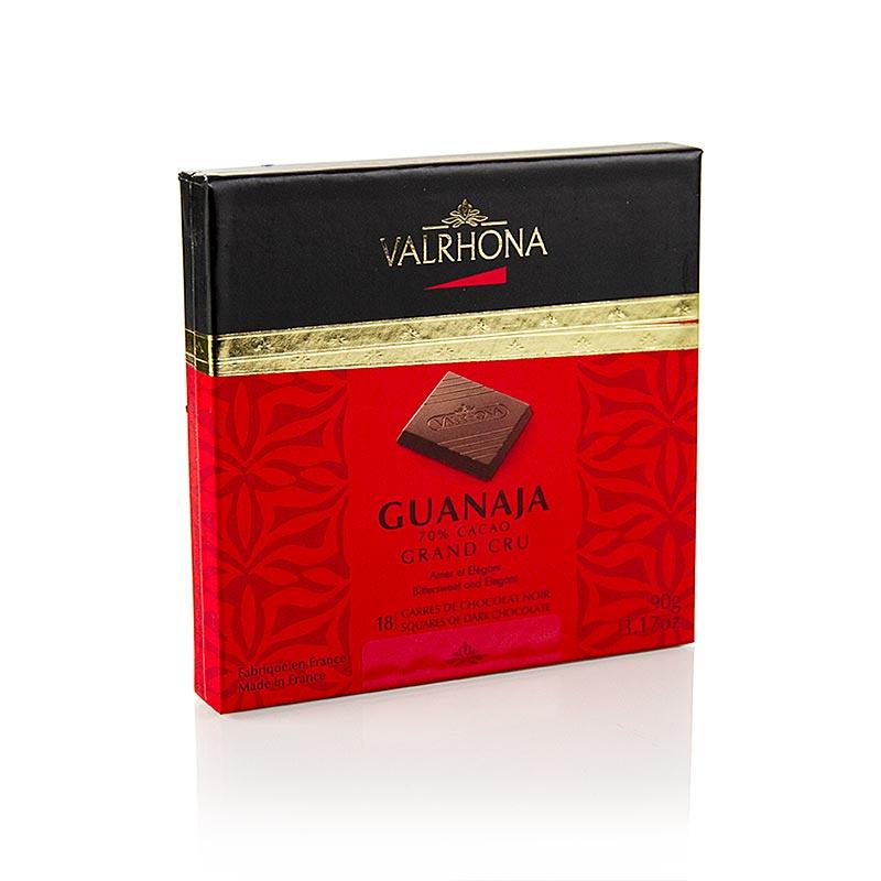 Carré Guanaja - Bitter chokoladebarer, 70% kakao, 90 g, 18 x 5g - overtrækschokolade forme, chokoladeprodukter - Valrhona COUVERTURE -