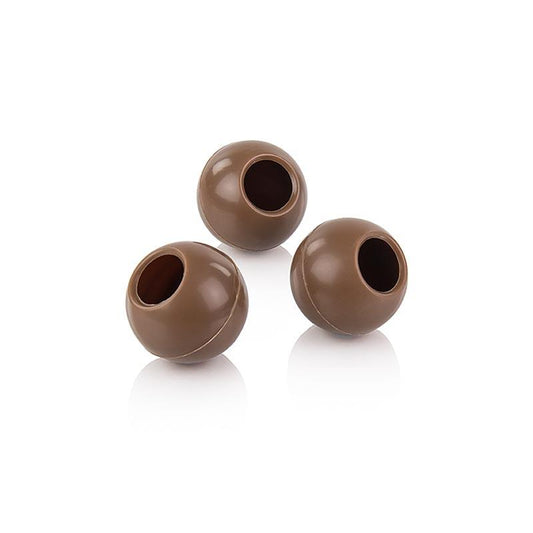 Trøffel hule kugler, mælke chokolade, ø 24 mm, Läderach, 1,336 kg, 567 St -