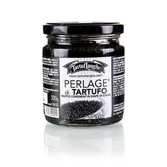 Tartuflanghe trøffel kaviar - "Perlage di tartufo" fra vinter trøffel saft, 200g - trøfler frisk, -Konserven, Olier, produkter - produkter fra Tartuflanghe -