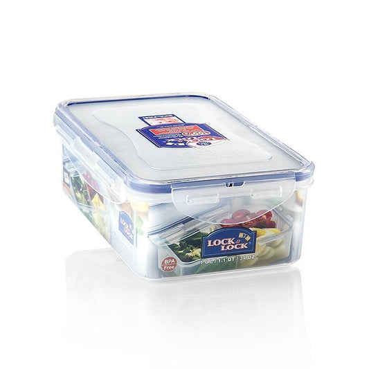 Friskhed kasse Lock & Lock, 1 l, klassisk, firkantet 205x134x69mm, med 3 rum, 1 m - Non Food / hardware / Grillware - & emballagebeholder -