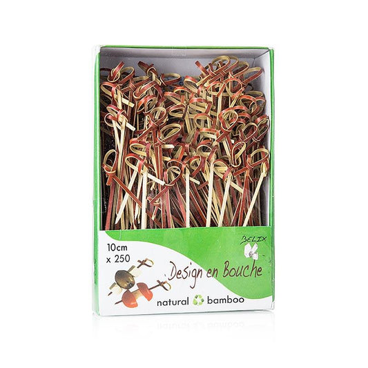Bambus spyd, med udgangen noder, rød, 10 cm, 250 St - Non Food / Hardware / grill tilbehør - bestik og porcelæn -