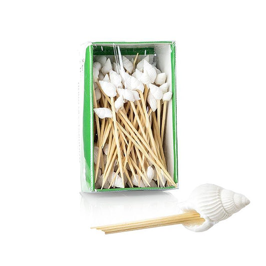 Bambus spyd, "Shell", 7cm, 100 St - Non Food / Hardware / grill tilbehør - bestik og porcelæn -