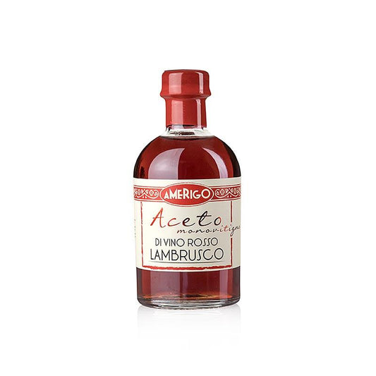 Aceto di Wine Rosso Lambrusco, rødvinseddike, Amerigo, 250 ml - ethyl- og olie - Forskellige ethyl grader -