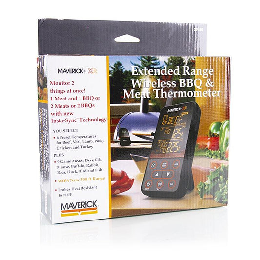 Digitalt termometer Set "Trådløs BBQ & kød", XR-40 (radio), Maverick, 1 St - Non Food / Hardware / grill tilbehør - køkkenmaskiner -