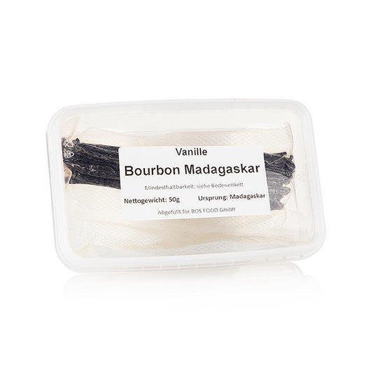 Bourbon vanille bønner fra Madagaskar, omkring 15 barer, 50 g -