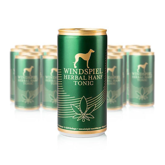 Vind spil - Herbal Cannabis tonic vand fra Eifel (grøn boks), 4,8 liter, 24 x 200 ml - kaffe, te, sodavand - Sodavand -