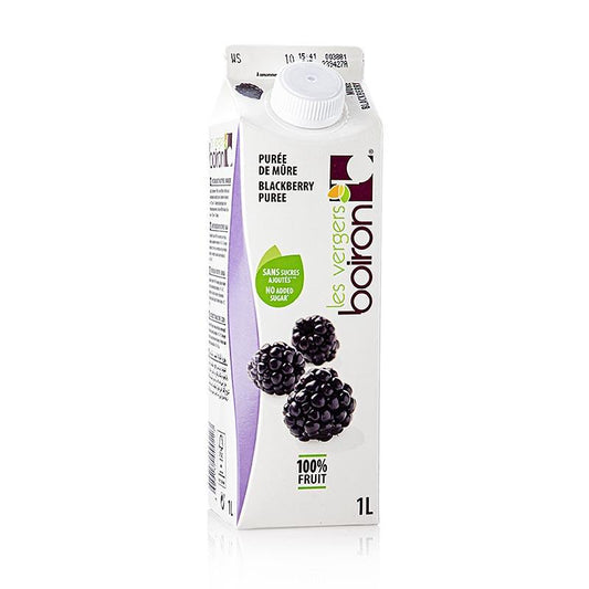 Boiron Blackberry Puree, pasteuriseret, 100% frugt, 1 l