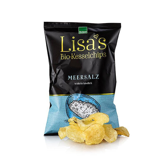 Lisa's Chips - Natural Sea Salt (Potato Chips), Organic, 50 g