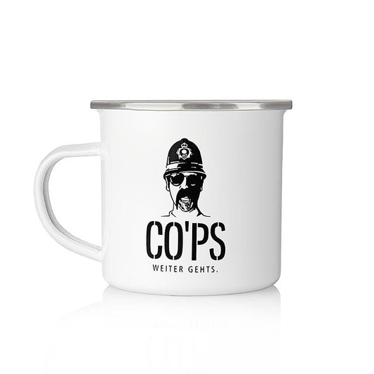 Cops Metal Cup Jail Cup med logo, 1 stk