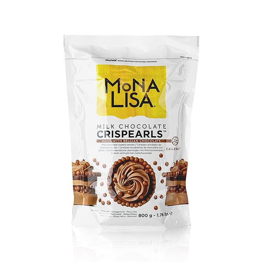 Crispearls ™ mælk, crunchy mælk chokoladeperler, Mona Lisa Callebaut, 800 g