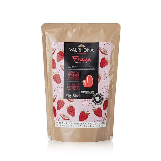 Valrhona Inspiration Strawberry, Strawberry Specialty med kakaosmør, Calets, 250 g