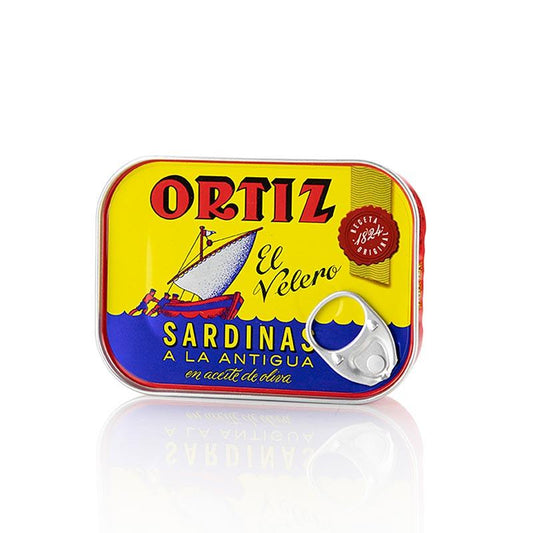 Sardiner, alle, i olivenolie, Ortiz, 140 g